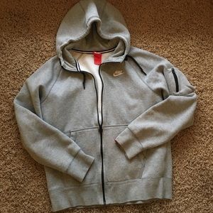 nike aw77 full zip hoodie with arm pocket